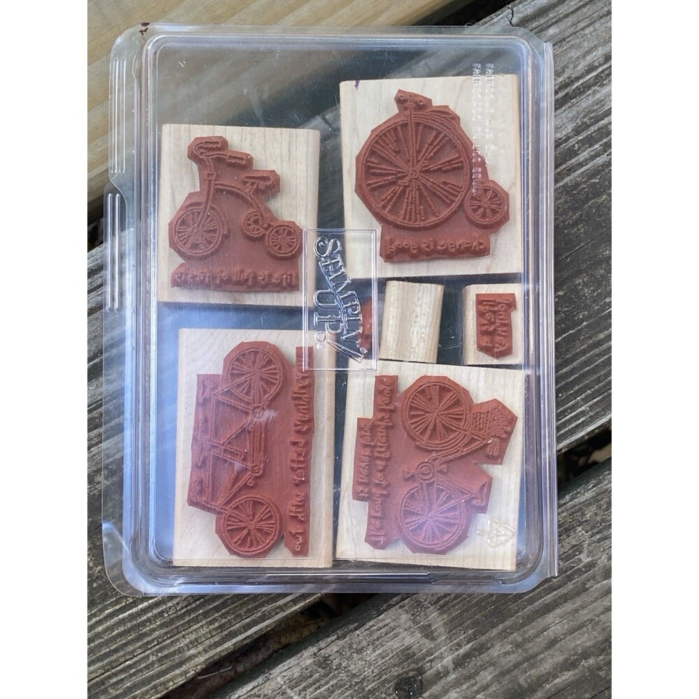Stampin Up Life Cycles Set of 6 Rubber Stamps Wood Mounted Crafting Scrapbooking - Picture 7 of 9